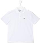 Lacoste Kids Colour-block Polo Shirt - White