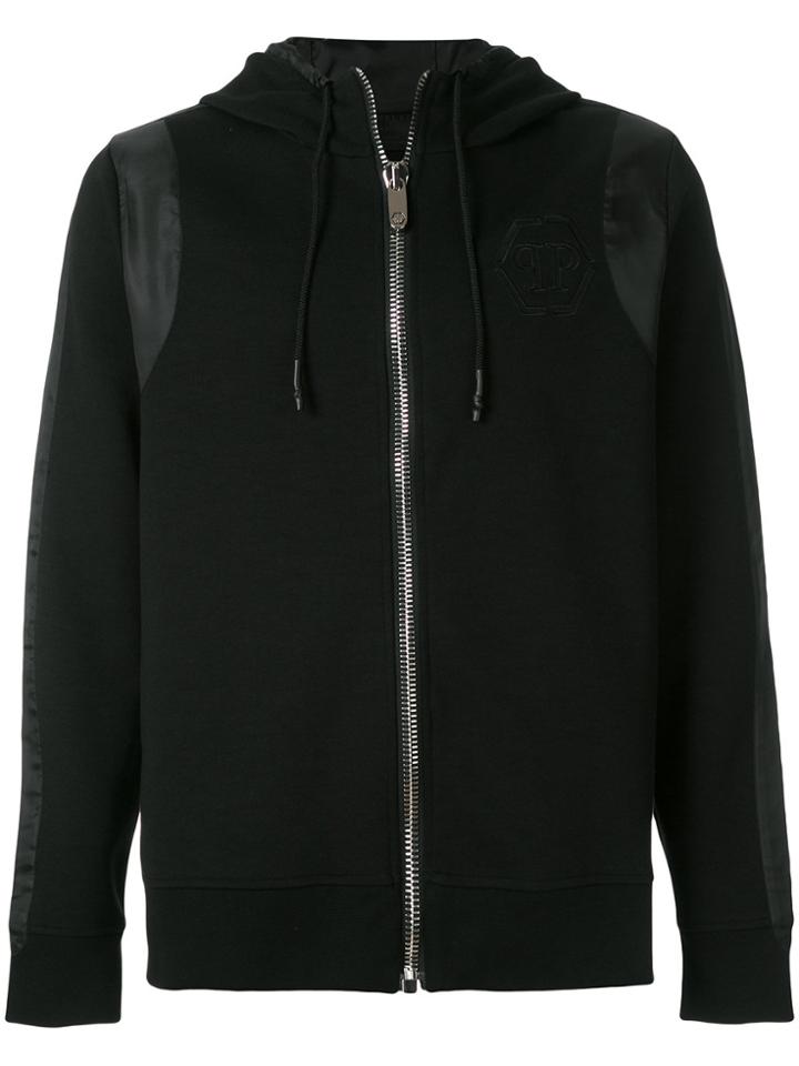 Philipp Plein Zipped Hoodie - Black