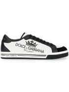 Dolce & Gabbana Printed Roma Sneakers - White