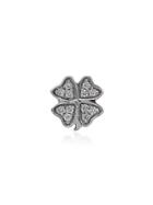 Loquet 18kt White Gold Clover Diamond Charms