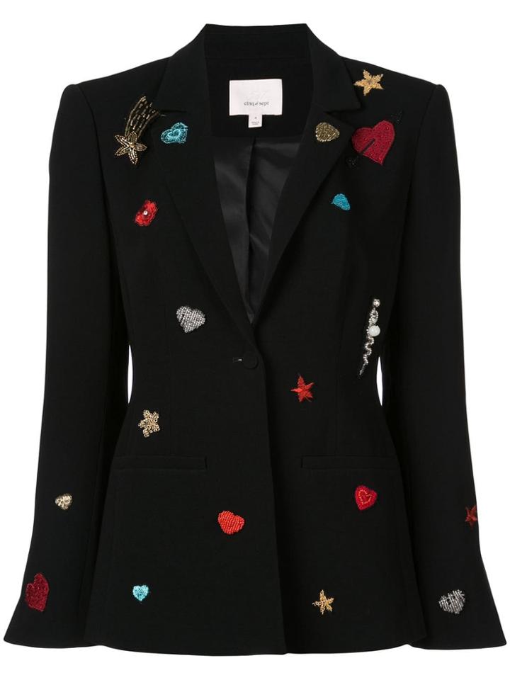 Cinq A Sept Rumi Patch Blazer - Black