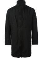 Stone Island Zipped Coat, Men's, Size: Medium, Black, Polyester/polyamide/nylon