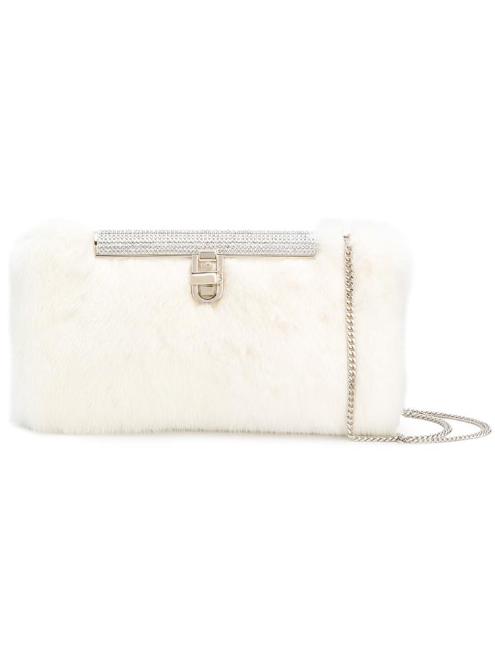 Jimmy Choo Cay Clutch Bag - White