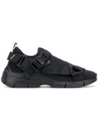 Prada Neoprene Buckle Sneakers - Black