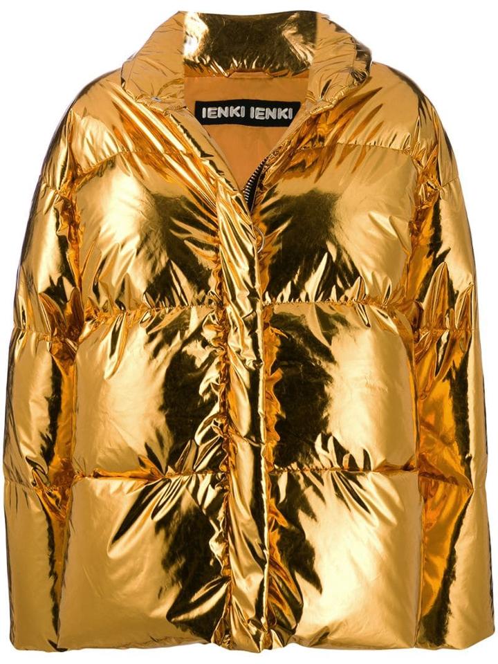 Ienki Ienki Metallic Puffer Jacket - Gold