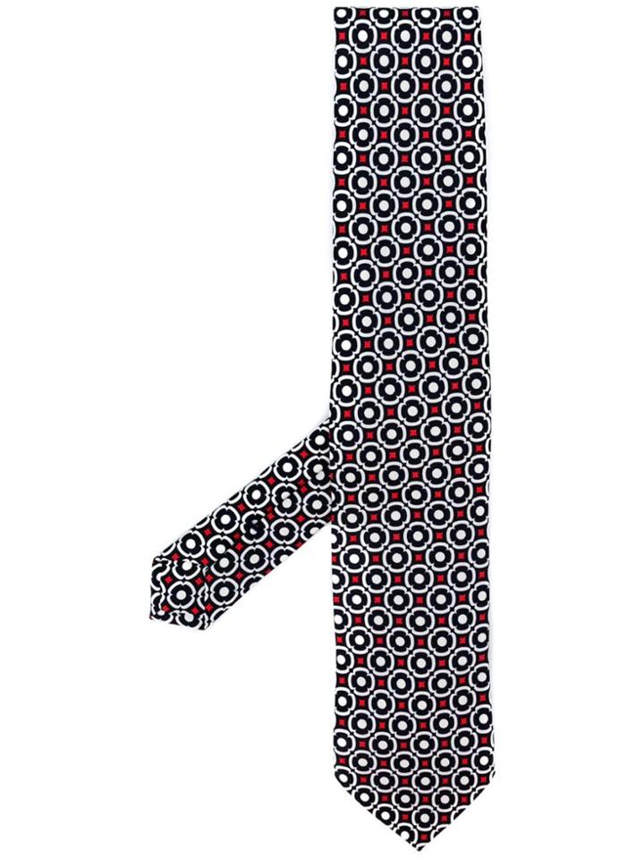 Fefè Geometric Print Tie - Blue