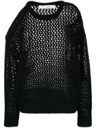 Iro Cut-out Shoulder Jumper - Black