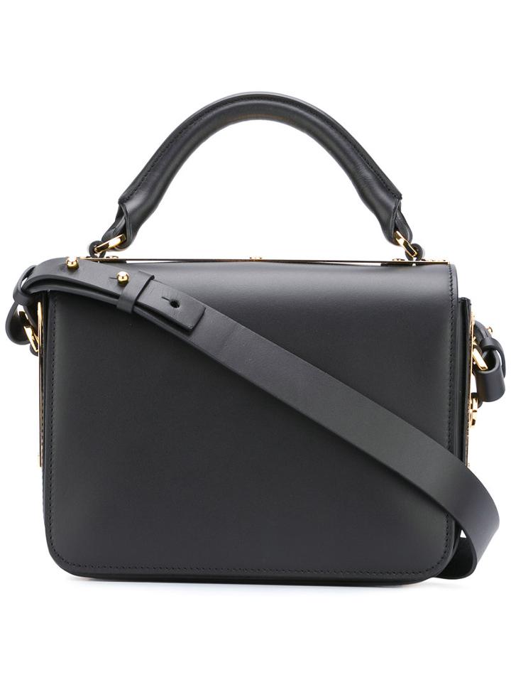 Sophie Hulme 'finsbury' Gold Plate Crossbody, Women's, Black, Leather/metal (other)
