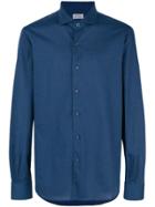 Orian Patterned Button Shirt - Blue