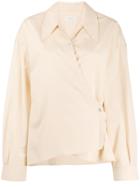 Lemaire Wrap Front Shirt - Neutrals