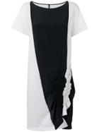 Pierantoniogaspari Bicolour T-shirt Dress - White