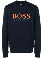 Hugo Hugo Boss Logo Print Sweatshirt - Blue