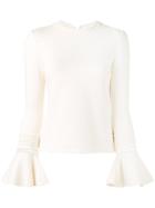 See By Chloé Bell Sleeve Top - Nude & Neutrals