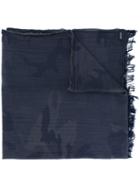 Woolrich - Wrap Scarf - Men - Cotton - One Size, Blue, Cotton