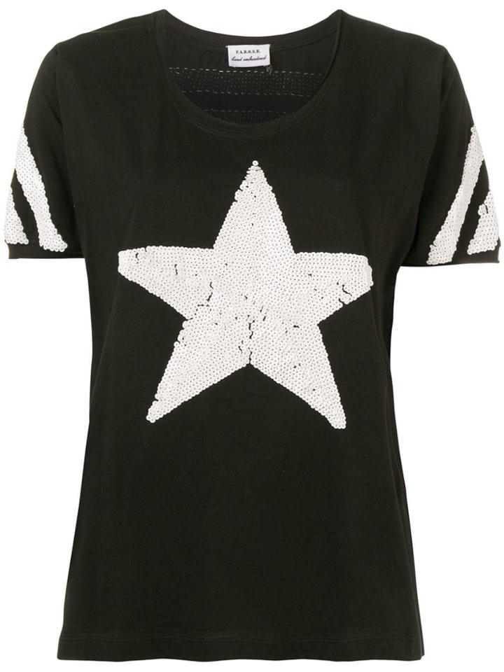 P.a.r.o.s.h. Sequined Star T-shirt - Black