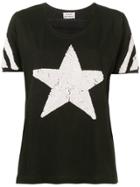 P.a.r.o.s.h. Sequined Star T-shirt - Black