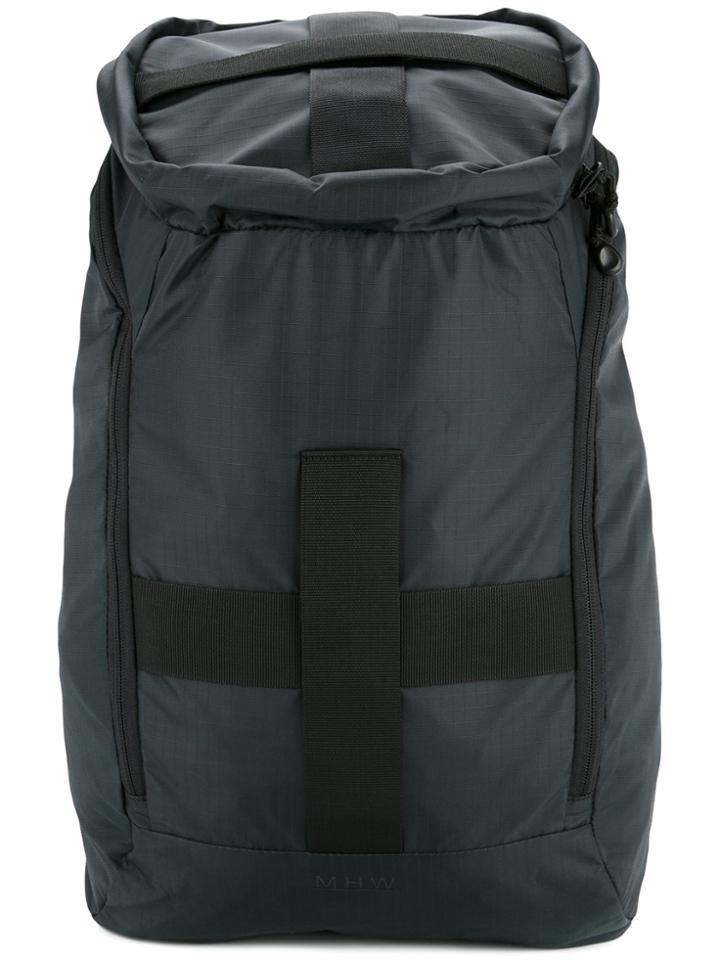 N. Hoolywood Cross Strap Backpack - Black