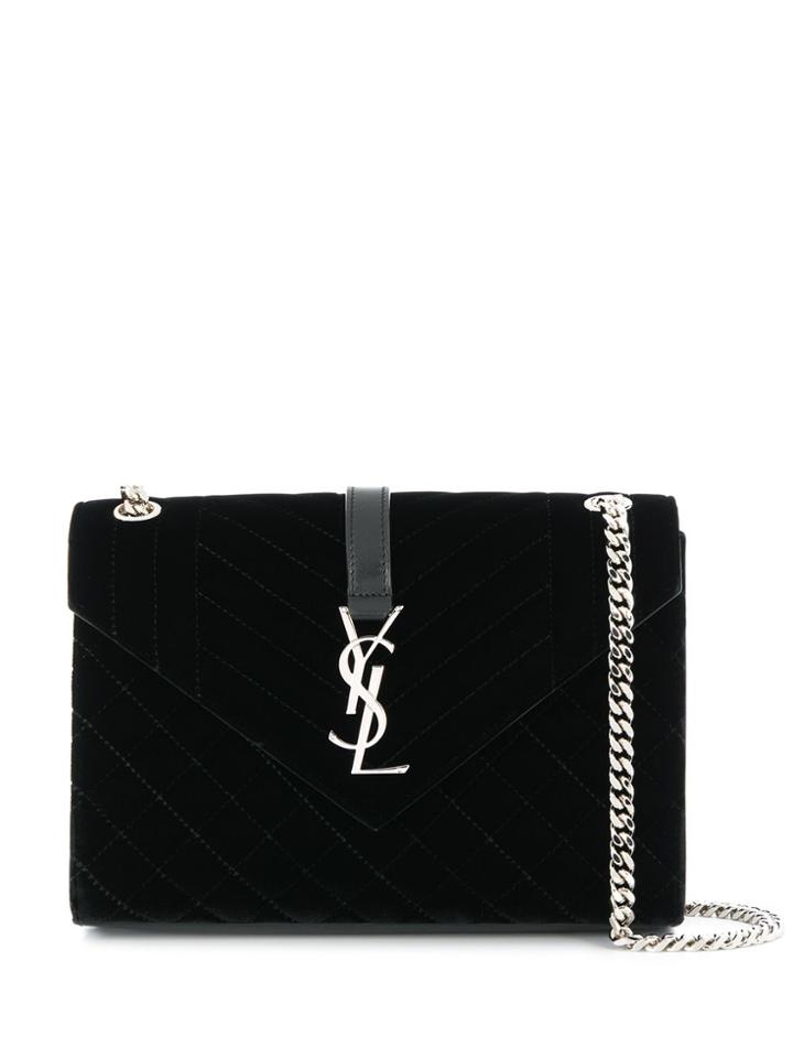 Saint Laurent Padded Cross Body Bag - Black