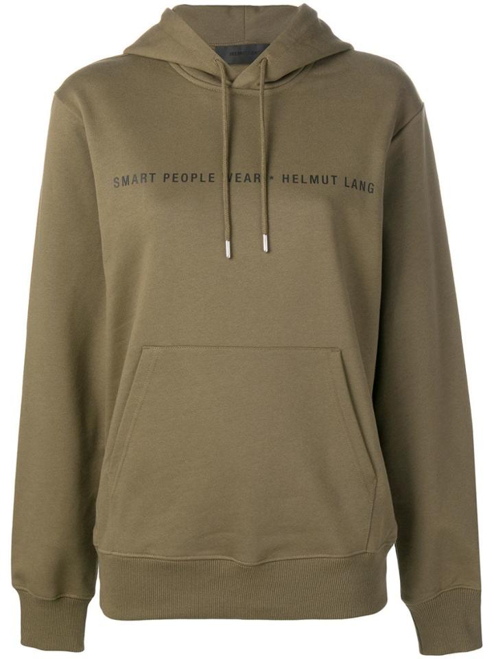 Helmut Lang Smart People Hoodie - Green