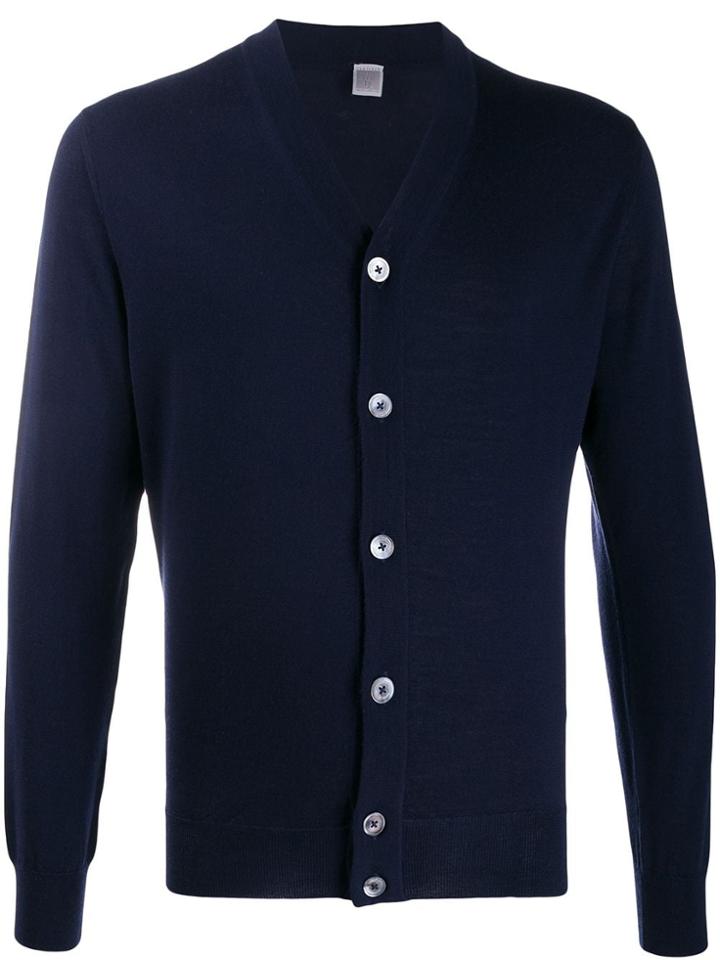 Eleventy Long-sleeve Fitted Cardigan - Blue