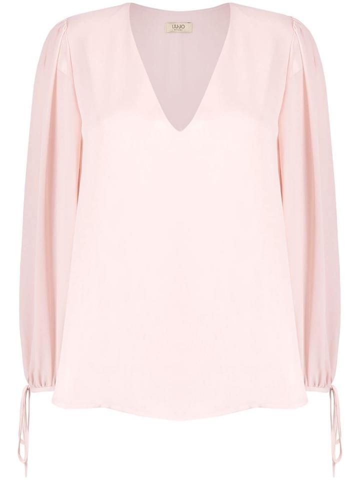 Liu Jo V-neck Blouse - Pink