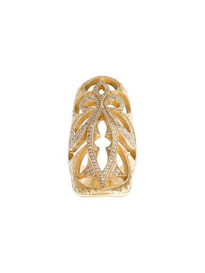 Loree Rodkin Extra Large 'cigar' Band Diamond Ring