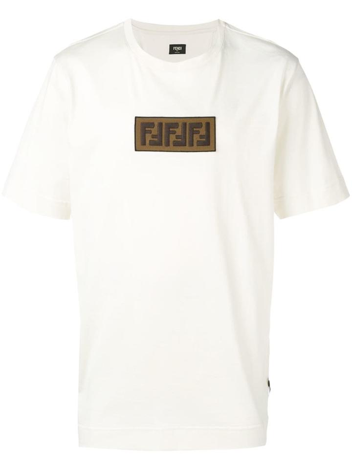 Fendi Patch Detailed T-shirt - White