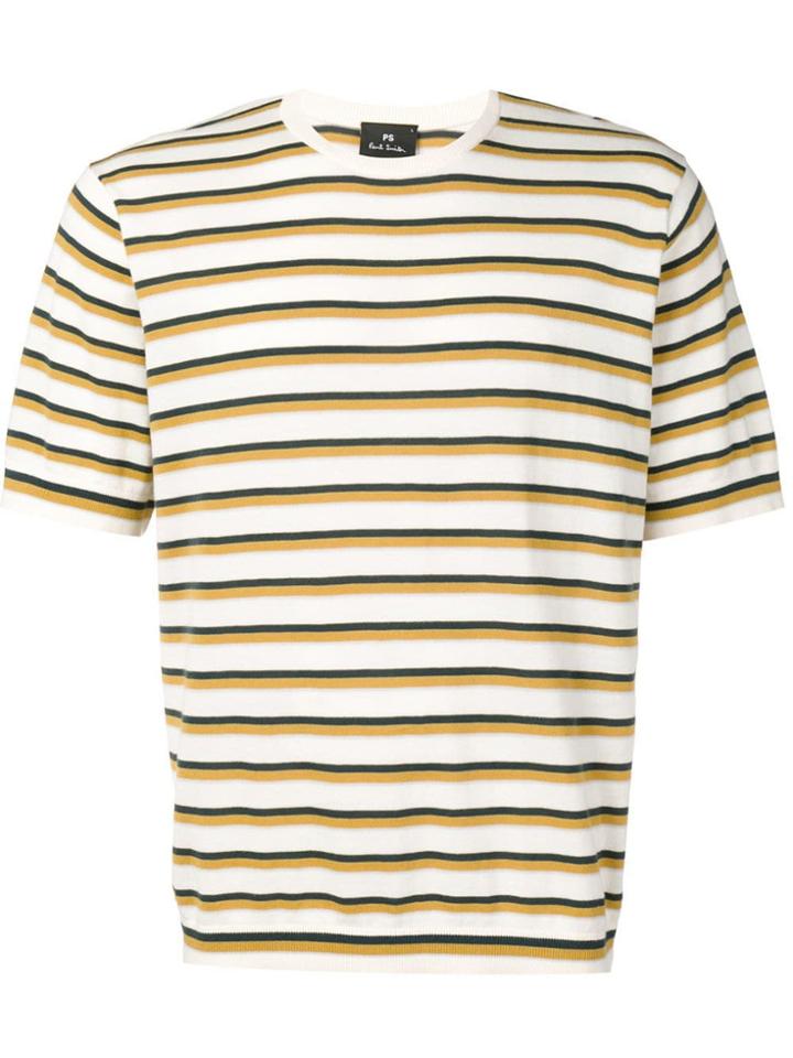 Ps Paul Smith Striped T-shirt - White