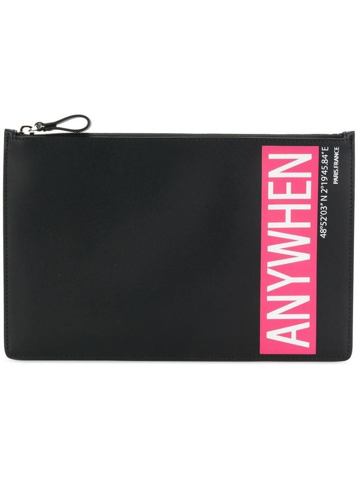 Valentino Valentino Garavani Coordinates Print Clutch - Black