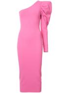 Stella Mccartney One Shoulder Dress - Pink & Purple