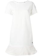 Moncler Flared Hem T-shirt Dress - White