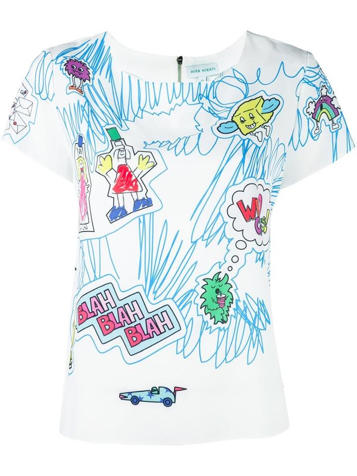 Mira Mikati Doodle Print T-shirt