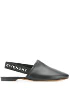Givenchy Slingback Flat Mules - Black