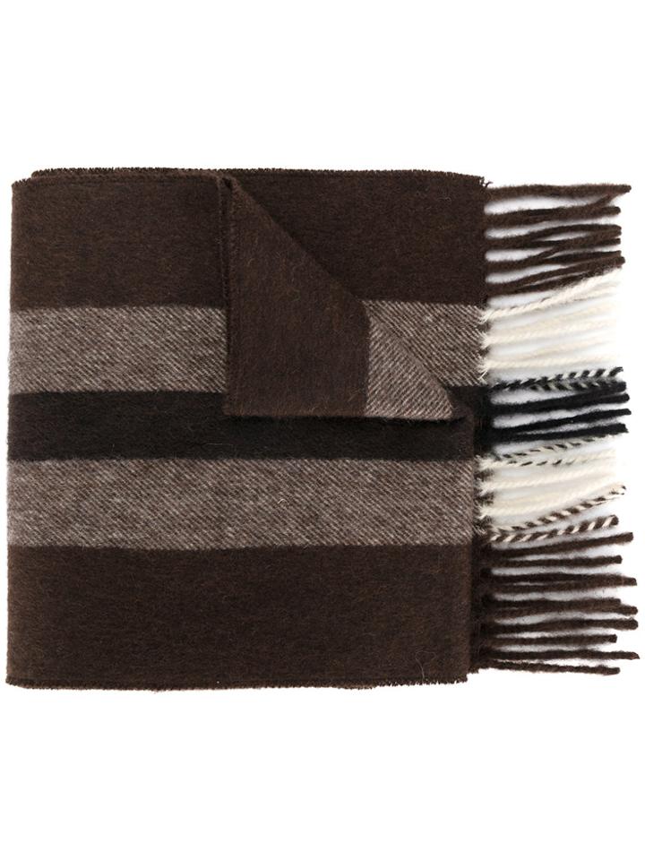 Dsquared2 Striped Scarf - Brown