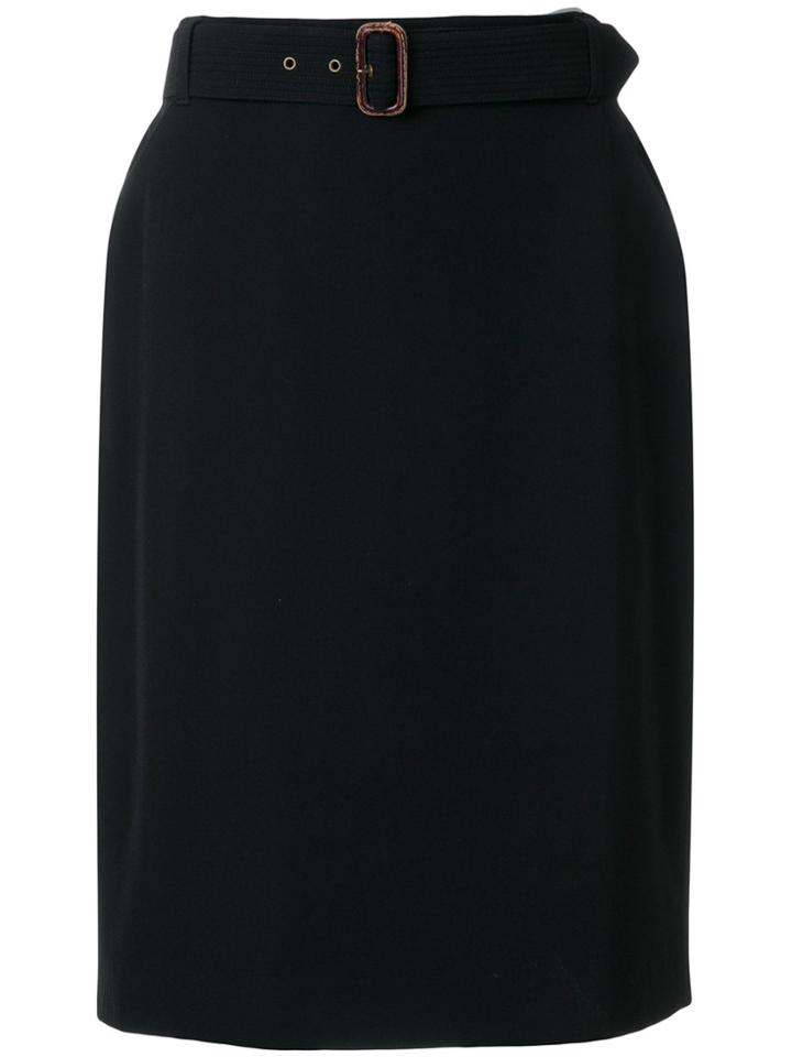 Jean Paul Gaultier Vintage Belted Skirt - Black