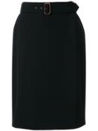 Jean Paul Gaultier Vintage Belted Skirt - Black