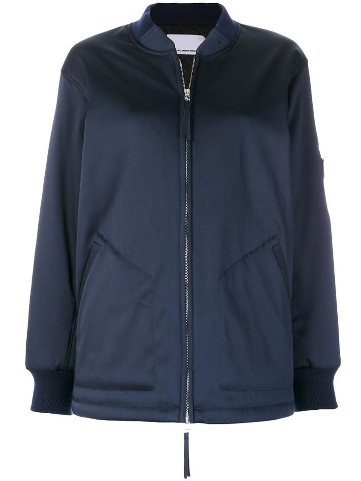 T By Alexander Wang Oversized Bomber Jacket - Blue