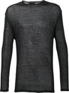 Thamanyah Crew Neck Jumper, Men's, Size: Medium, Black, Polyamide/wool