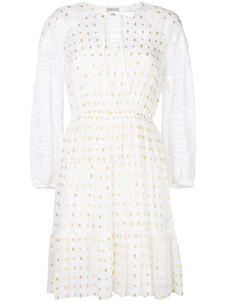 Temperley London Wondering Lace-detail Dress - White