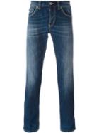 Dondup Five Pocket Slim Jeans, Men's, Size: 32, Blue, Cotton/polyester