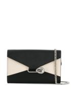 Alexander Mcqueen Pin Wallet On Chain - Black