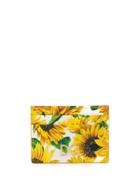 Dolce & Gabbana Sunflower Print Cardholder - Yellow