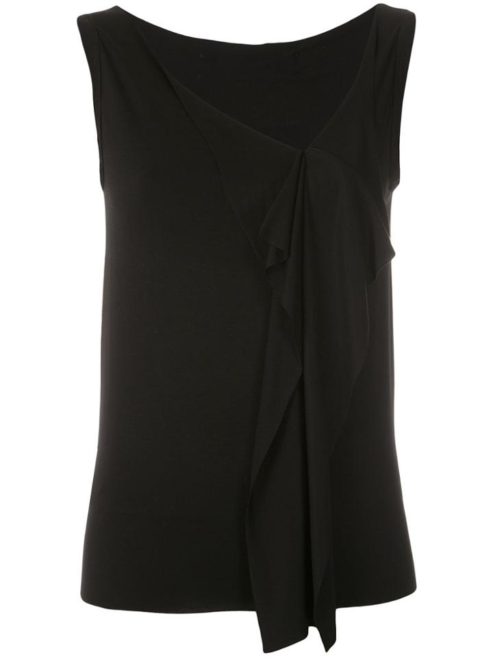 Gloria Coelho Ruffle Sleeves Blouse - Black
