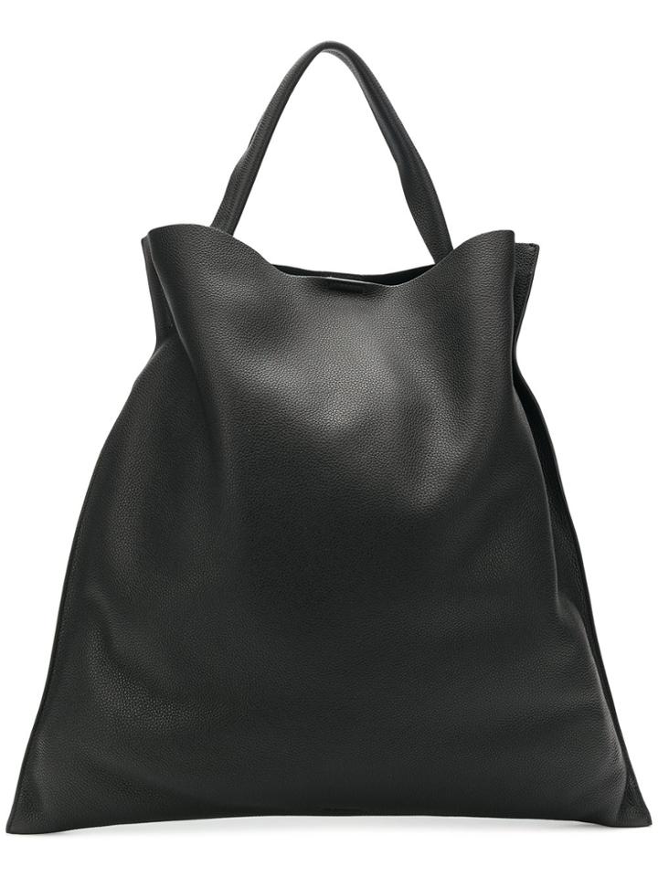 Jil Sander Oversized Shopper Tote - Black