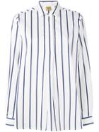 Fay - Striped Shirt - Women - Cotton/polyamide/spandex/elastane - S, White, Cotton/polyamide/spandex/elastane
