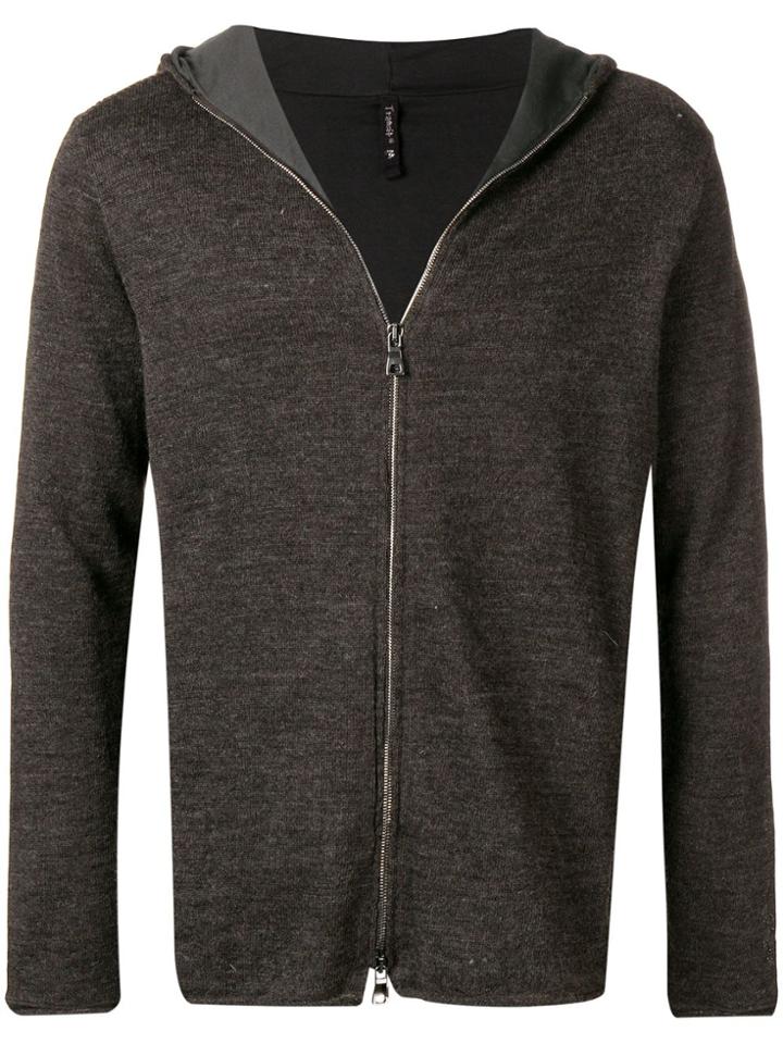 Transit Zipped Hoodie - Brown
