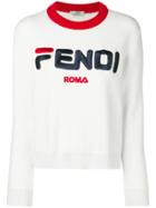 Fendi Logo Jumper - White