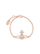 Vivienne Westwood Logo Charm Bracelet, Women's, Metallic, Brass/glass