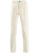 Fortela Corduroy Straight Leg Trousers - White