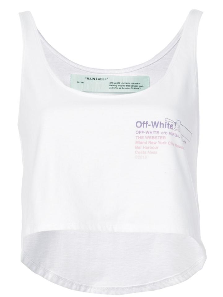 Off-white Off-white X The Webster Cropped Tank Top